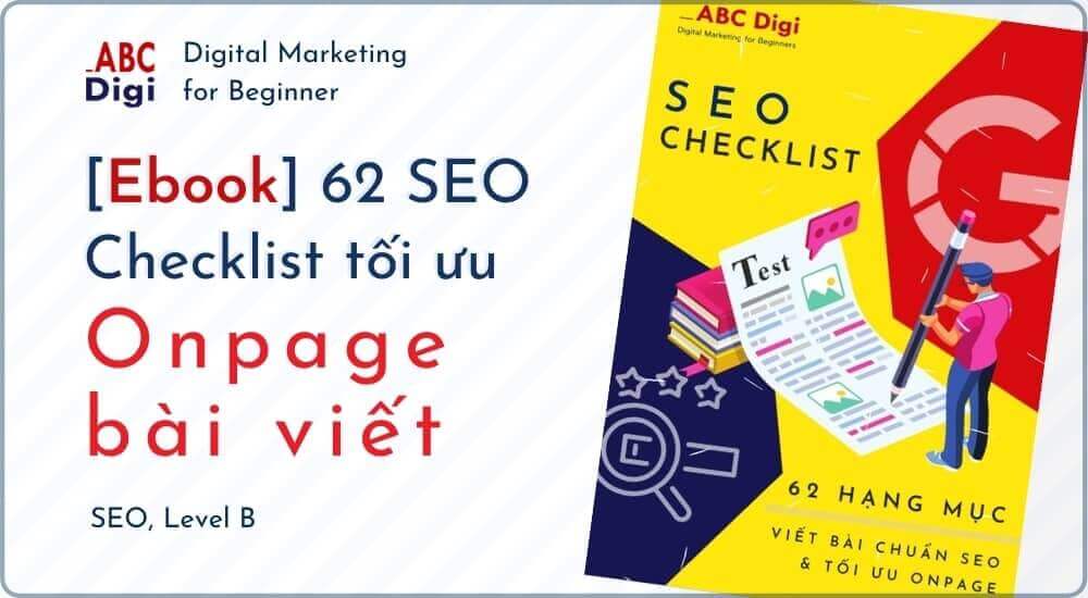 seo checklist onpage