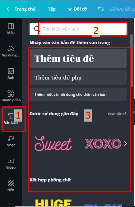 Chọn kiểu văn bản