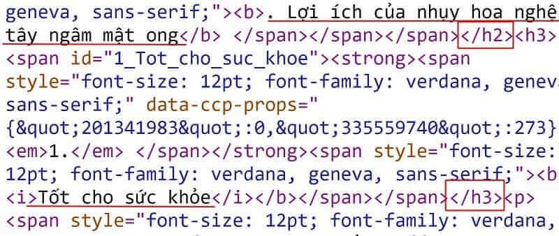 Hình ảnh 6 bước & checklist Tối ưu On-page Bài Viết SEO khi post lên website 50 chọn định dạng heading đúng cho tiêu đề phụ