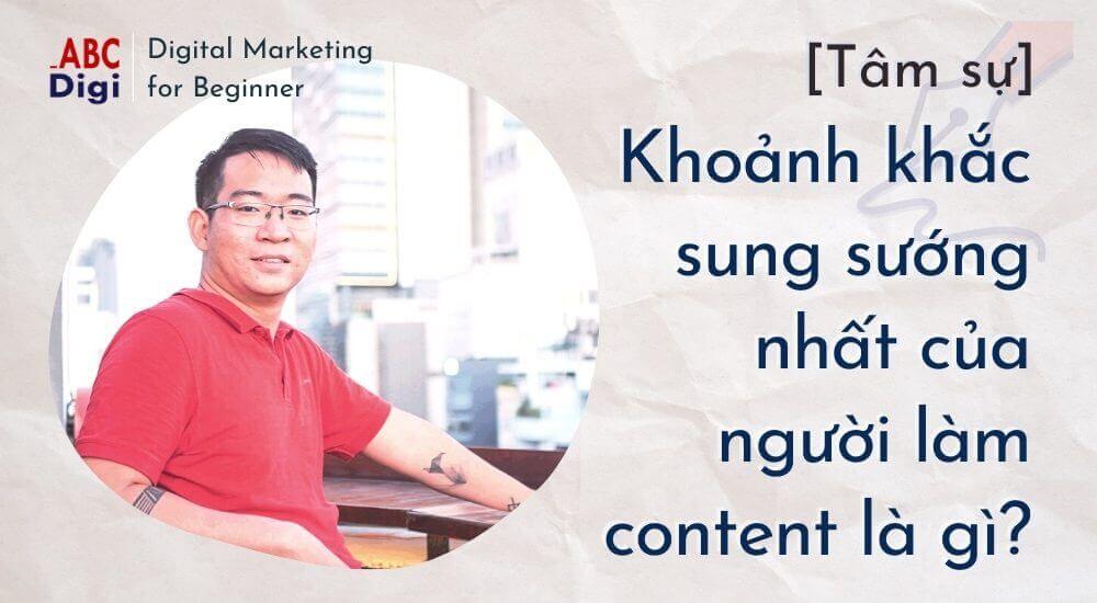 khoảnh khắc sung sướng khi làm content