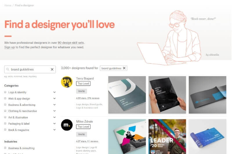 Bạn có thể thuê chuyên gia cho brand guidelines của bạn