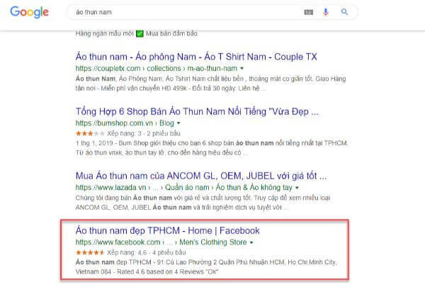 Cách tăng tương tác Facebook - SEO fanpage của bạn trên thanh công cụ tìm kiếm Google
