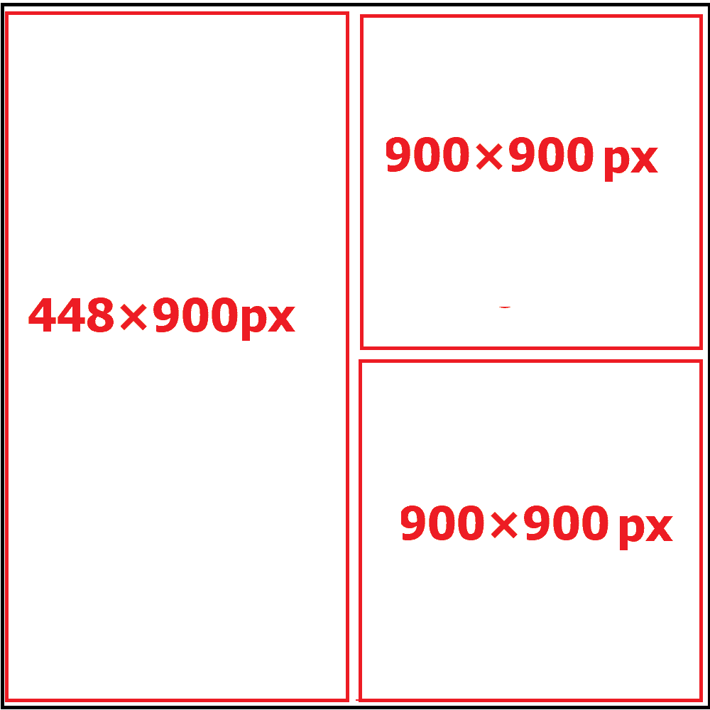 Hình ảnh Các Kích Thước Ảnh Trên Facebook, YouTube, Instagram, Linkedin 47 Kích thước 3 ảnh dọc facebook