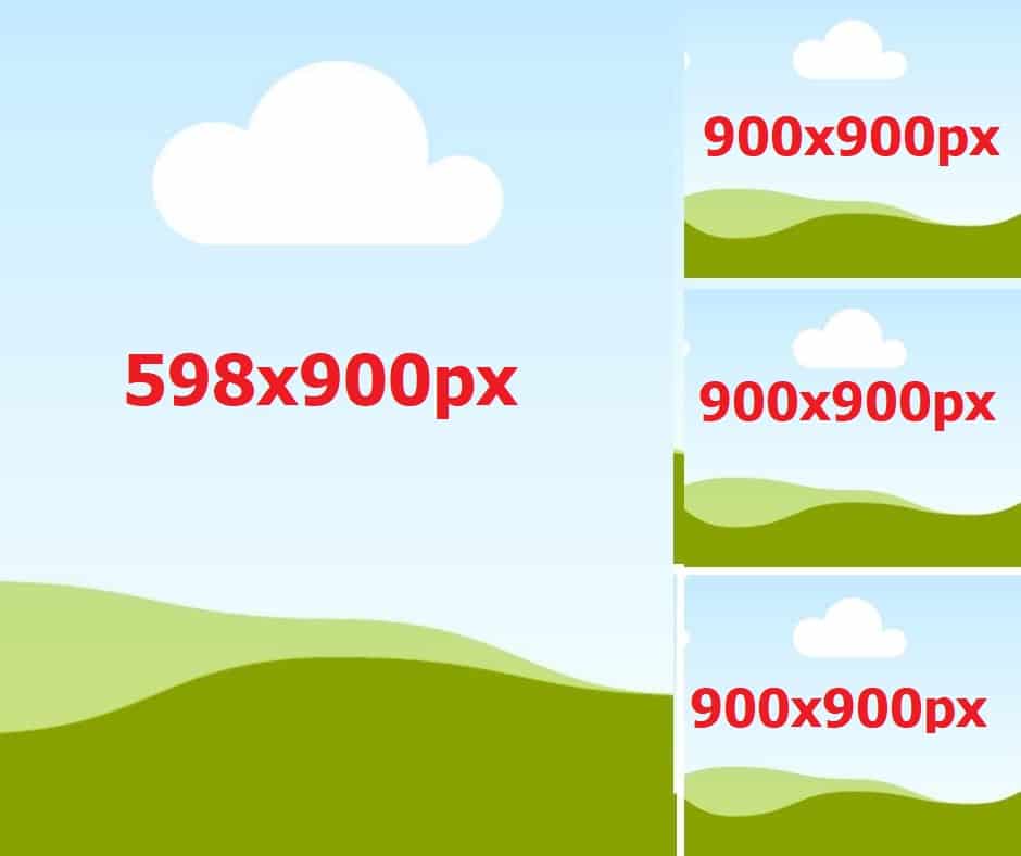 Hình ảnh Các Kích Thước Ảnh Trên Facebook, YouTube, Instagram, Linkedin 51 Kích thước 4 ảnh dọc facebook