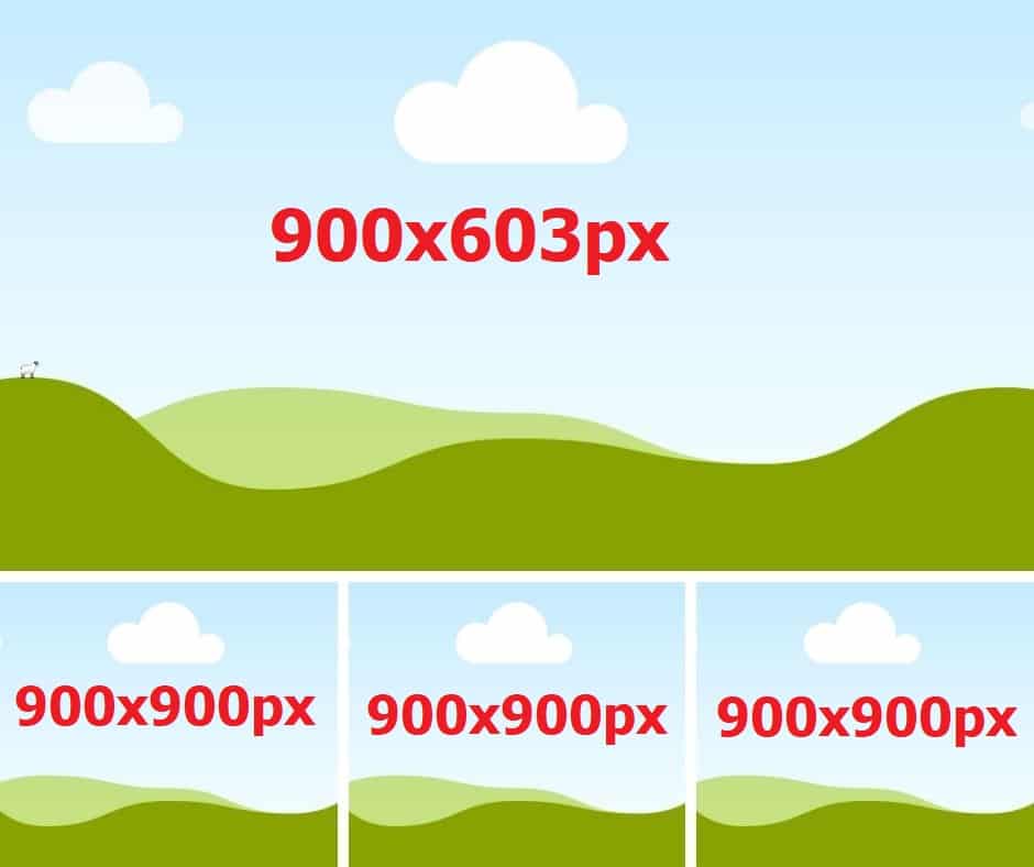 Hình ảnh Các Kích Thước Ảnh Trên Facebook, YouTube, Instagram, Linkedin 49 Kích thước 4 ảnh ngang facebook