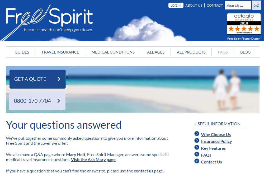 Trang câu hỏi thường gặp của FreeSpirit