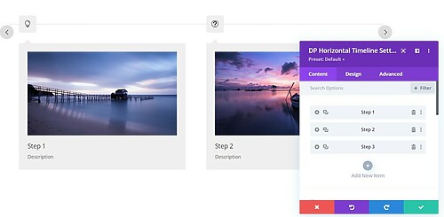 DP Horizontal Timeline