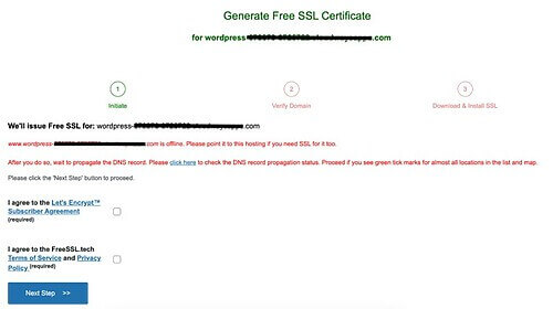 Free SSL Certificate Plugin 2