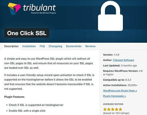 One Click SSL 1