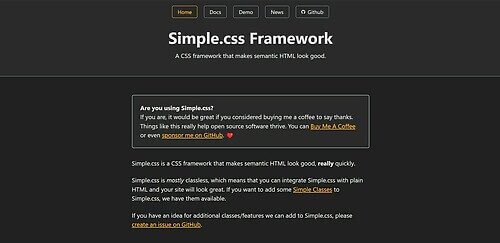 Simple CSS