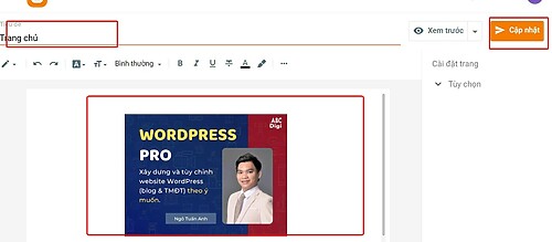 Thiet Ke trang va Menu cho web Blogger