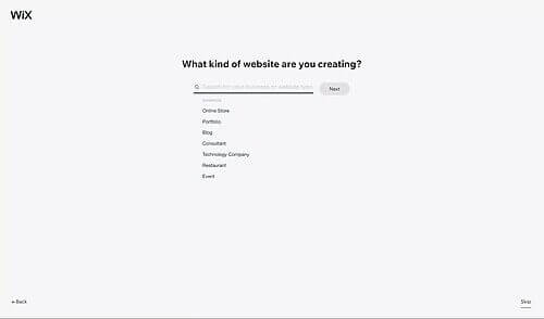 Wix se hoi ban dang xay dung loai trang web nao