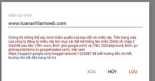 mo website noi ma ban da dang ky ten mien len