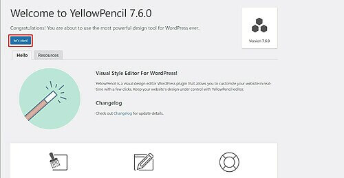 Hình ảnh YellowPencil - Plugin Chỉnh Sửa Kiểu CSS Cho Website WordPress 27 nhan vao lets start