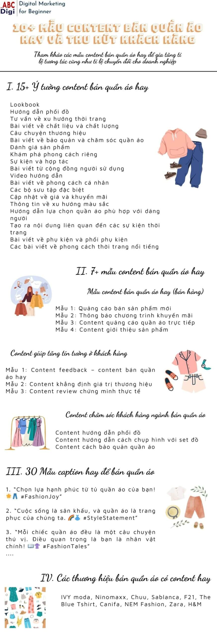 Hình ảnh 10+ Mẫu Content Bán Quần Áo Hay Và Thu Hút Khách Hàng 18 infographic 20 content ban quan ao hay scaled