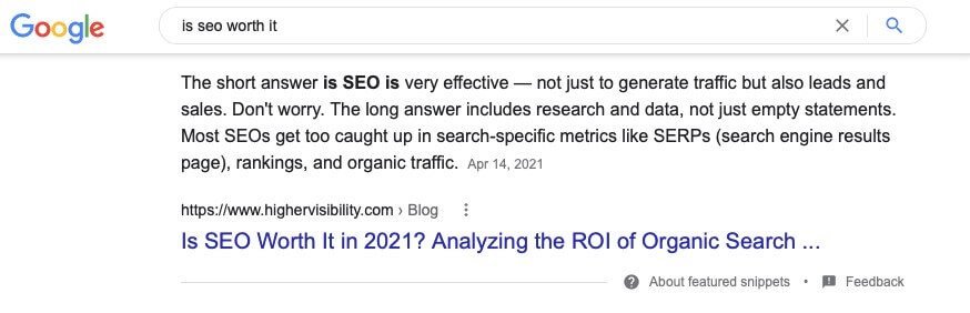7 Loai Featured Snippets doan trich noi bat giup website noi bat tren Google