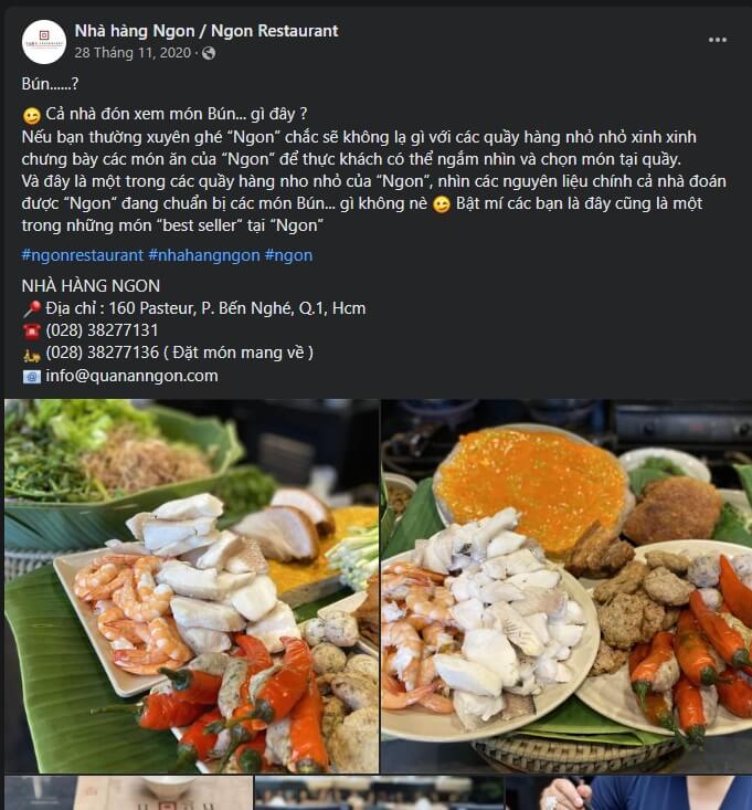Hình ảnh 10 Ý Tưởng & 6 Mẫu Content Nhà Hàng Hay Và Thu Hút Khách Hàng 9 content nha hang 8