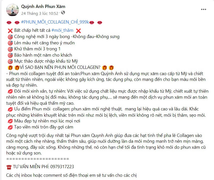 content khuyen mai phun sam 2