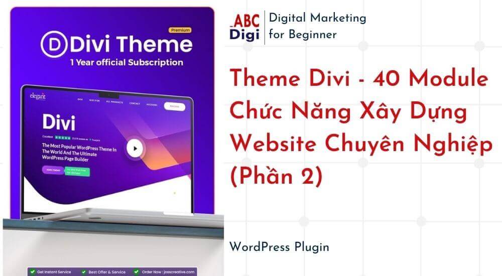 Theme Divi 40 Module Chuc Nang Xay Dung Website Chuyen Nghiep Phan 2