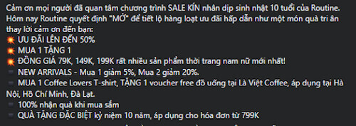 Hình ảnh 10+ Mẫu Content Bán Quần Áo Hay Và Thu Hút Khách Hàng 20 content-uu-dai-quan-ao