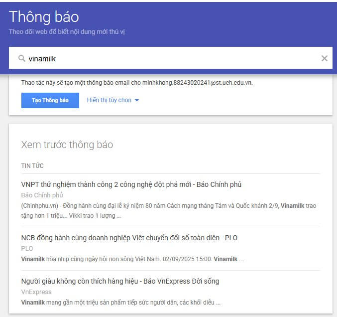 Hình ảnh Google Alerts - Công Cụ Miễn Phí Giúp Bảo Vệ Thương Hiệu 4 lam chu google alerts huong dan thiet lap khai thac cho marketer abc digi