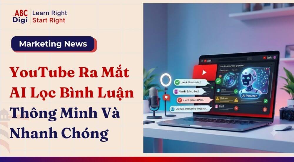 YouTube Bổ Sung Công Cụ Lọc Bình Luận Bằng AI, Giúp Quản Lý Kênh Nhanh Và Chính Xác Hơn