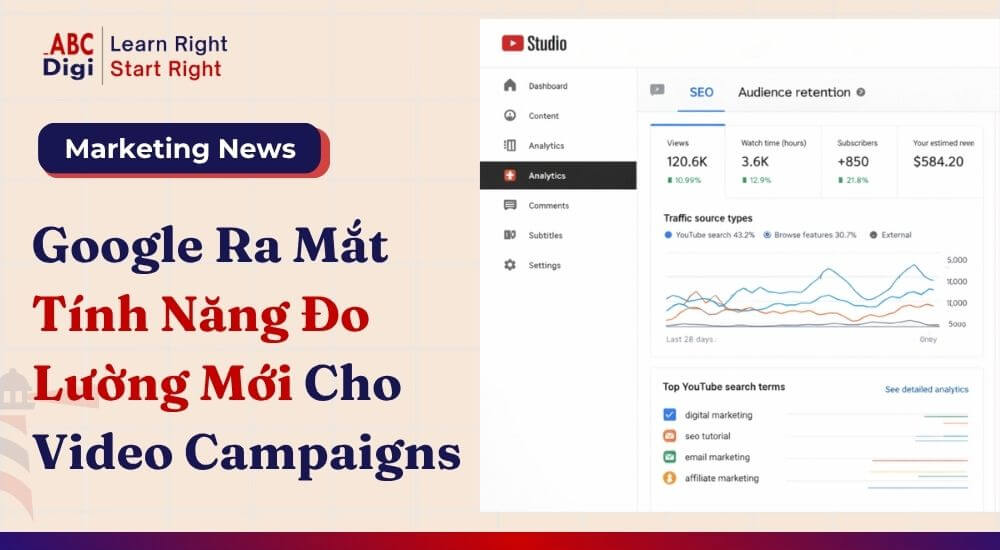 Google Bổ Sung Tính Năng Mới Cho Video Reach Campaigns Và Video View Campaigns: Đo Lường Hiệu Quả Quảng Cáo Chính Xác Hơn