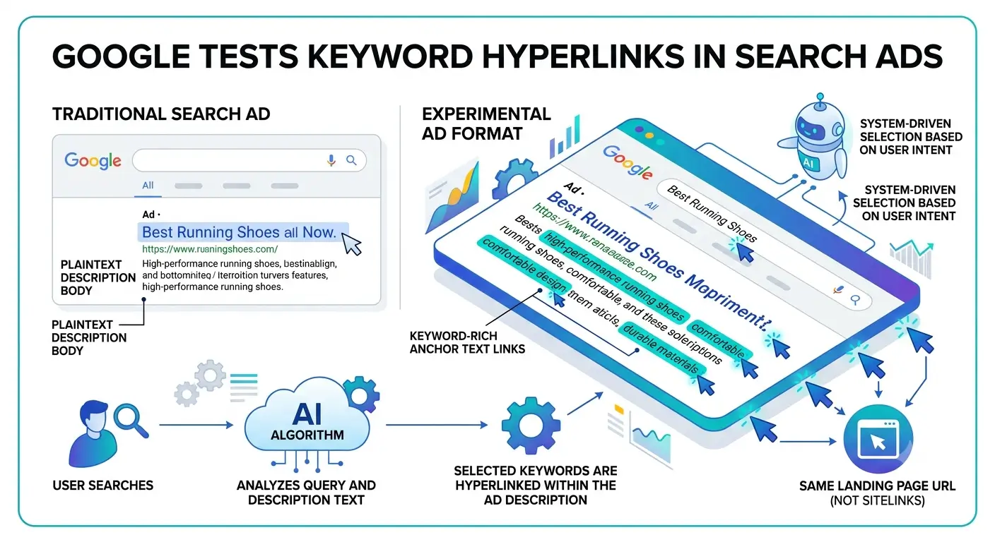 Hình ảnh Google Thử Nghiệm Link Có Thể Bấm Trong Mô Tả Search Ads 1 google tests clickable anchor text hyperlinks inside search ad descriptions