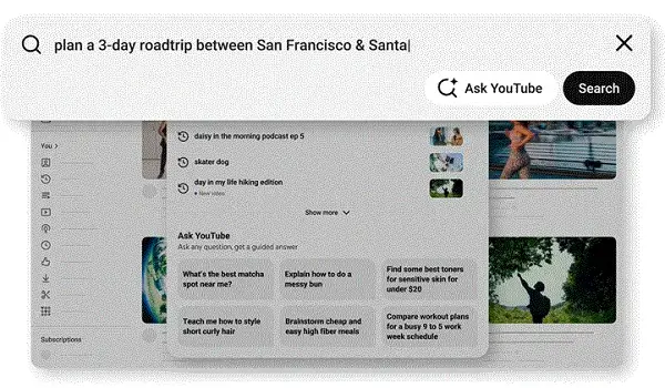 youtube thu nghiem ai tra loi tim kiem va chuong trinh thuong moi cho creators